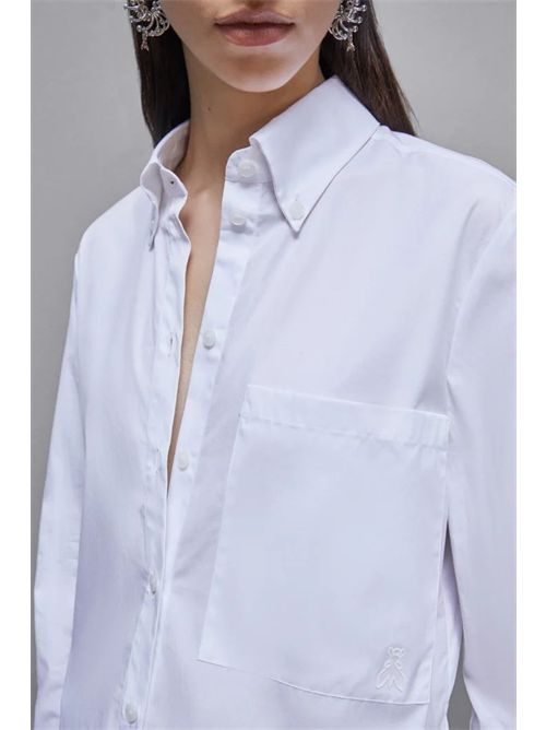 Camicia con taschino in cotone Essential PATRIZIA PEPE | 8C0722A4XBW103